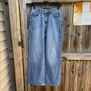 Blue Straight Leg Jeans with Classic Denim Look